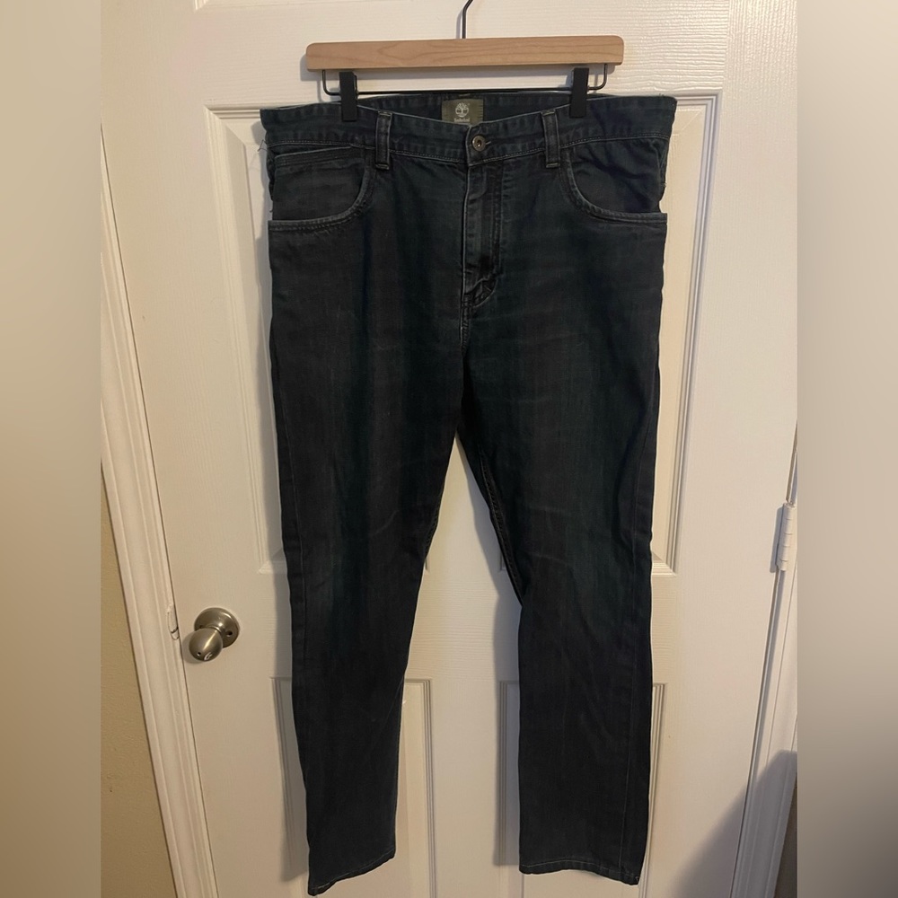 Men’s timberland stoneham dark wash classic straight leg jeans